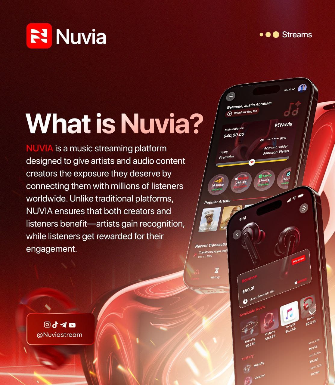 Nuvia Streams-ai